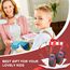 Kearui Walkie Talkie, Geschenke für mädchen Jungen Kinder ab 3 4 5 6 7 8 Jahre, 8 Kanäle Klarem Klang & VOX Funktion, für Abenteuer, Klettern, Camping - Schwarz Rot