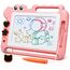 AiTuiTui Dinosaurier Maltafel Zaubertafel Kinderspiele Geschenk Mädchen Jungen, Bunt Magnetische Zeichenbrett Lernspielzeug ab 3-7 Jahre, Magnettafel Reisegröße Kinder Spielzeug (Rosa)