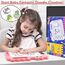 AiTuiTui Dinosaurier Maltafel Zaubertafel Kinderspiele Geschenk Mädchen Jungen, Bunt Magnetische Zeichenbrett Lernspielzeug ab 3-7 Jahre, Magnettafel Reisegröße Kinder Spielzeug (Rosa)