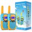 Kearui Spielzeug 3-12 Jahren Junge, Walkie Talkie Kinder 8 Kanal Funkgerät mit LCD Hintergrundbeleuchteter LED-Taschenlampe, 3 Meilen Reichweite für Abenteuer im Freien, Camping, Wandern (Blau-Orange)