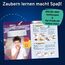 Kosmos 694319 Magic Die Zauberschule - Gold Edition, 75 Zaubertricks und Illusionen, 18 Zauberutensilien, innovatives Anleitungskonzept DREI Schwierigkeitsstufen, Zauberkasten für Kinder ab 8 Jahre