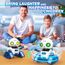 Ophy Roboter Kinder Spielzeug, wiederaufladbar und projizierbar, RC-Roboter mit LED-Augen und Musik, RC-Spielzeug mit Gestensensor für ab 3 4 5 6 7 8 9 10 Jahre Jungen und Mädchen
