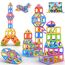 COOLJOY Magnetische Bausteine, 40 Teile Magnetbausteine Magnete Kinder, Magnetspielzeug Tiles, Magnet bausteine für Spielzeug ab 3 4 5 Jahre Kinder Jungen und Mädchen Halloween und Christmas Geschenk