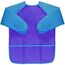 Amaza 2Pcs Malschürze Kinder, Wasserdicht Malkittel Kinder 2-8 Jahre, Bastelschürze mit Ärmeln und 3 Taschen, Klettverschluss (Blau & Rot)