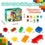 WYSWYG® Große Bausteine Set 240 Stück für Kinder ab 3 Jahre,Kompatibel zu Anderen Herstellern, Steine Box Starterset, Bunte Grundbausteine, ab 3-4-5 Jahre