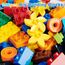 WYSWYG® Große Bausteine Set 240 Stück für Kinder ab 3 Jahre,Kompatibel zu Anderen Herstellern, Steine Box Starterset, Bunte Grundbausteine, ab 3-4-5 Jahre