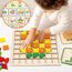 Jastown 120pcs Kreative Mosaik-Puzzle,Hölzerne Muster Blöcke Set,Form Matching Game,Montessori Spielzeug ab 3 4 5 6 Jahre,Tangram Kinder,Sensorische Feinmotorik Konzentrationsspiele Lernspiele