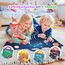GUYUCOM 4 Pack Wiederverwendbares 3D-Stickerbuch für Kinder, Tragbar, Wasserdicht, Geeignet für Jungen und Mädchen ab 2 Jahren, Kinder Geschenk Spielzeug für 2 3 4 5 jahre