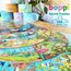 boppi Rundpuzzle – Weltkarte mit Kontinenten und Sehenswürdigkeiten – 150-teiliges Lernpuzzle – Umweltfreundlich | 100% Recyclingkarton – Alter 5–8