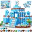 Goody King Magnetische Bausteine mit 100 Pcs Magnetwürfel Bauen Deine Eis und Schneewelt Montessori Magnetspielzeug ab 4 5 6 7 8 9 Jahre Junge und Mädchen Magnetic Building Blocks Geschenke für Kinder
