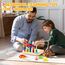 ZGIMI Montessori Spielzeug ab 3 4 5 Jahre Motorikspielzeug Fädelspiel Bausteine Sortierspiel für Kinder, Holz StapelspielFeinmotorik Lernspiele Geschenk für Baby Junge Mädchen （Mit Aufbewahrungsbox）