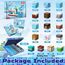 Goody King Magnetische Bausteine mit 100 Pcs Magnetwürfel Bauen Deine Eis und Schneewelt Montessori Magnetspielzeug ab 4 5 6 7 8 9 Jahre Junge und Mädchen Magnetic Building Blocks Geschenke für Kinder