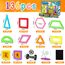 COOLJOYA Magnetische Bausteine 136 Teile, Magnetspiel STEM Magnetbausteine, Montessori Spielzeug ab 3 Jahre, Magnete Kinder ab 3 4 5 6 7 Jahren, Ostern Geschenk für Kinder Jungen Mädchen