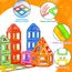 COOLJOYA Magnetische Bausteine 136 Teile, Magnetspiel STEM Magnetbausteine, Montessori Spielzeug ab 3 Jahre, Magnete Kinder ab 3 4 5 6 7 Jahren, Ostern Geschenk für Kinder Jungen Mädchen