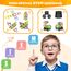 COOLJOYA Magnetische Bausteine 136 Teile, Magnetspiel STEM Magnetbausteine, Montessori Spielzeug ab 3 Jahre, Magnete Kinder ab 3 4 5 6 7 Jahren, Ostern Geschenk für Kinder Jungen Mädchen