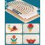 KidMigo Montessori Spielzeug, Rainbow Bead Game, Holz Clip Brettspiel, Puzzle Board, Kinder Hände Augen Gehirn Training, Ab 3 Jahr, Vorschule Geschenk für 3 4 5 6 Jahre