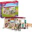 SCHLEICH Horse Club | Sattelkammer 42591 | Spielset inkl. Pferdefigur, beweglicher Mädchenfigur, Paddock und viel Pferde Zubehör | tolles Geschenk für Kinder | Pferde Spielzeug ab 5 Jahre | 85 Teile