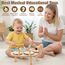 Vanplay Kinderspielzeug ab 3 Jahre Schlagzeug Kinder Trommel 9 In 1 Holzspielzeug Musikinstrumente Montessori Spielzeug Geschenk 3 4 5 6 Jahre Junge Mädchen