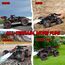 SZJJX Ferngesteuertes Auto ab 3 4 5 6 7 8+ Jahre Kinder,2.4Ghz RC Auto Spielzeug mit LED-Leuchten,Alloy Gehäuse,15+KM/H Rennauto Ferngesteuert,2WD RC Car Crawler Geschenk Mädchen Junge Schwarz Rot