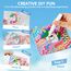 Klever Kits Suncatcher Fenster Bastelsets für Kinder,Geschenke für Mädchen 6 7 8 9 10 11 12 Jahre,DIY Diamant Malset Spielzeug,Basteln Mädchen Painting Set,Kreative Schmetterling Geschenke(4 Themen)