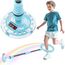 Hot Bee Kinder Blinkender Springring Fußkreisel mit Zähler, Timer, Kalorienzähler Spielzeug Geschenke für Junge Mädchen 6-12 Aufladbare Faltbar Swing Wheel mit Lichtrad Weihnachten Geburtstag Hellblau