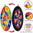 Dartscheibe Für Kinder Outdoor Spiele 29" (73 cm) Garten Spielzeug ab 3 4 5 6 7 8 9 Jahre Hängendes Klett Dart Wurfspiel Geschenk Mädchen Junge Mit 12 Klettbällen 12 Klettdarts 2 Haken