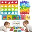Jastown Tetris Duell Spiel,Holzpuzzle Tetris Tangramm,Konzentrationsspiele Für Kinder ab 4 5 6,Block Puzzle Montessori Spiel 4 5 6 Jahre,Intelligenz Puzzlespiel,Pädagogisches Spielzeug ab 4