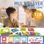 Jastown Tetris Duell Spiel,Holzpuzzle Tetris Tangramm,Konzentrationsspiele Für Kinder ab 4 5 6,Block Puzzle Montessori Spiel 4 5 6 Jahre,Intelligenz Puzzlespiel,Pädagogisches Spielzeug ab 4