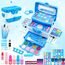 Kinderschminke Set Mädchen Spielzeug Geschenke - Frozen Waschbar Schminkkoffer Kinder, Schminke Kinder Make Up Set Spiele, Toys for Firls Weihnachts Geburtstags Geschenke für Mädchen 4-12 Jahre