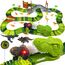 Dinosaurier Spielzeug ab 2 3 4 Jahre, Autorennbahn Kinderspielzeug Dino Spielzeug 3 4 5 6 Jahre Mit 14 Dinosaurier Spielze & Dino Cars für Rennbahn Autobahn Kinder Geschenk 2 3 4 5 6 Jahre Junge