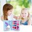 Aomig Kinderschminke, 14 Farben Kinderschminke Set Mädchen, Waschbares, Sicheres und Ungiftiges Schminkset, Geeignet für Weihnachten, Geburtstag, Karnevalsgeschenke für Kinder über 4 Jahre(Blau)