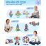 Theefun 136 Teile Magnetische Bausteine, Magnetbausteine Magnetspiel Magnete Kinder 3D STEM Montessori Lernspielzeug für Jungen & Mädchen 3–8 Jahre Weihnachtsgeschenke & Geburtstagsgeschenk