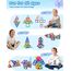Theefun 60 Teile Magnetische Bausteine, Magnetbausteine Magnetspiel Magnete Kinder 3D STEM Montessori Lernspielzeug für Jungen & Mädchen 3–8 Jahre Weihnachtsgeschenke & Geburtstagsgeschenk