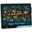 LCD Schreibtafel Kinder 16 Zoll Wiederaufladbar, Maltafel Zaubertafel Bunter Bildschirm Kleinkinder Pädagogisches Spielzeug für 3 4 5 6 Jahre Jungen Mädchen Zeichentablet Weihnachtsspielzeug Geschenke