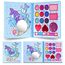 Aomig Kinderschminke, 14 Farben Kinderschminke Set Mädchen, Waschbares, Sicheres und Ungiftiges Schminkset, Geeignet für Weihnachten, Geburtstag, Karnevalsgeschenke für Kinder über 4 Jahre(Blau)