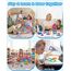Theefun 60 Teile Magnetische Bausteine, Magnetbausteine Magnetspiel Magnete Kinder 3D STEM Montessori Lernspielzeug für Jungen & Mädchen 3–8 Jahre Weihnachtsgeschenke & Geburtstagsgeschenk