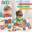 Magnetische Bausteine 95 Stück,Magnete Kinder Spielzeug ab 3 4 5 6 7 8 Jahre Junge Jungen Mädchen Magnetbausteine Magnetspiel mit Buchstaben,Zahlen und Riesenrad，Geburtstagsgeschenke für Kinder