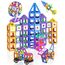 Theefun 136 Teile Magnetische Bausteine, Magnetbausteine Magnetspiel Magnete Kinder 3D STEM Montessori Lernspielzeug für Jungen & Mädchen 3–8 Jahre Weihnachtsgeschenke & Geburtstagsgeschenk