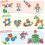 Magnetische Bausteine 95 Stück,Magnete Kinder Spielzeug ab 3 4 5 6 7 8 Jahre Junge Jungen Mädchen Magnetbausteine Magnetspiel mit Buchstaben,Zahlen und Riesenrad，Geburtstagsgeschenke für Kinder