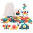 EACHHAHA Tangram Geometrische Formen Holz Puzzle - Kinder Puzzle mit Holz klötzen, EIN frühes Montessori-Puzzle mit 180 geometrischen Formen und 24 Designkarten
