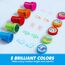 JOYIN 50 Stück mini Stempel Kinder ab 3 Jahre,Selbstfärbende Stempel Tiere Set mit 5 Farben,50 Tieres, Kleine Geschenke für Kinder, Adventskalender Mitgebsel Kindergeburtstag Gastgeschenke