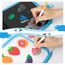 Abwischbares Malbuch für Kinder, Spiele ab 2-3-4-5-6 jahre Kinder, Malset Geschenk Mädchen/Junge, Doodle Pad mit 12 Farbstiften, 14 Seiten (Wal)
