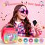 Dislocati Mädchen Spielzeug Geschenke 3-12 Jahre, Karaoke Maschine mit 2 Kinder Mikrofon Bluetooth Weihnachten Geschenke für Mädchen Karaoke Microphone Set mit DSP & LED-Lichtern