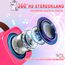 Dislocati Mädchen Spielzeug Geschenke 3-12 Jahre, Karaoke Maschine mit 2 Kinder Mikrofon Bluetooth Weihnachten Geschenke für Mädchen Karaoke Microphone Set mit DSP & LED-Lichtern