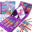 HappyGoLucky Geschenk Mädchen 4 5 6 7-10 jahre, Malset für Kinder Coole Sachen für Teenager Mädchen Buntstifte Set Wachsmalstifte Malkasten Sachen für Mädchen Meerjungfrau Spielzeug ab 4-12 jahre