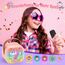 Dislocati Karaoke Maschine mit 2 Bluetooth Mikrofon Kinder, Einhorn Geschenke für Mädchen 3-12 Jahre Tragbarer Karaoke Mikrofon Ostergeschenke Kinder Spielzeug ab 3-12 Jahre Mädchen Microphone
