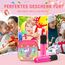 Dislocati Mädchen Spielzeug Geschenke 3-12 Jahre, Karaoke Maschine mit 2 Kinder Mikrofon Bluetooth Weihnachten Geschenke für Mädchen Karaoke Microphone Set mit DSP & LED-Lichtern