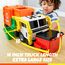 JOYIN Müllauto Spielzeug mit Lichtern und Sound,40cm Großer Müllwagen Spielzeug ab 3 4 5 6 7 Jahre,Müllabfuhr Auto Kinder mit Frontlader-Mülltonne, 3 seitlichen Mülleimern mit 30 Stück (orange)