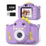 Kinderkamera, Gofunly Kinder Kamera 1080P 2,0-Zoll-Bildschirm Selfie Digitalkamera mit 32GB-Karte für 3-12 Jahre Jungen Mädchen Geburtstagsgeschenk Weihnachten Spielzeug Lila Dinosaurier