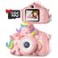 Kinderkamera, Gofunly Kinder Kamera 1080P 2,0-Zoll-Bildschirm Selfie Digitalkamera mit 32GB-Karte für 3-12 Jahre Jungen Mädchen Geburtstagsgeschenk Weihnachten Spielzeug Rosa Pferd